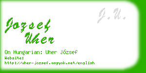 jozsef uher business card
